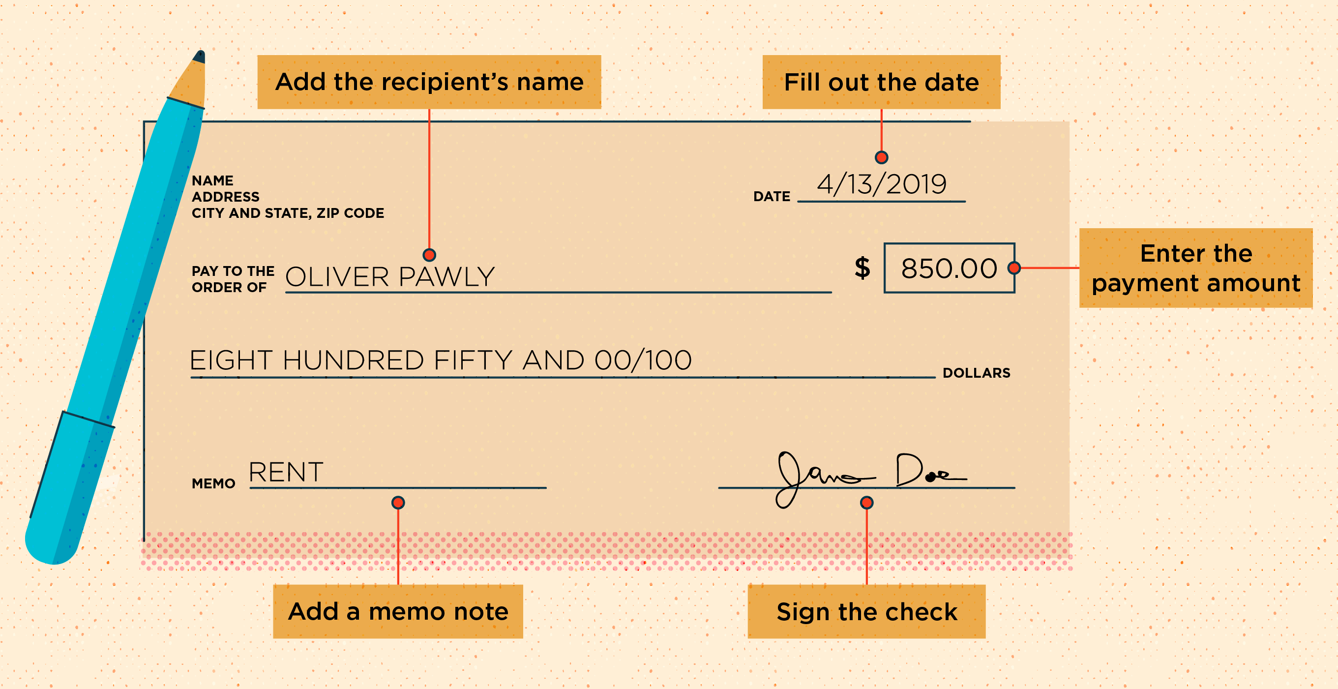 How to Write a Check in 10 Easy Steps + Examples - MintLife Blog