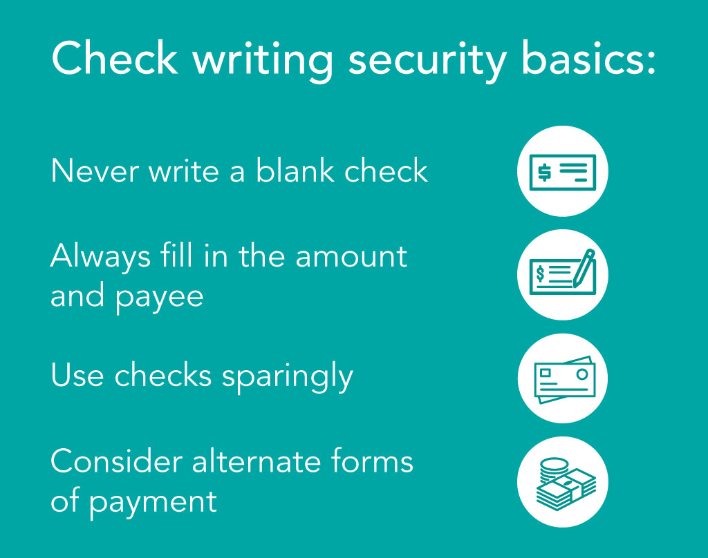 Check writing security basics