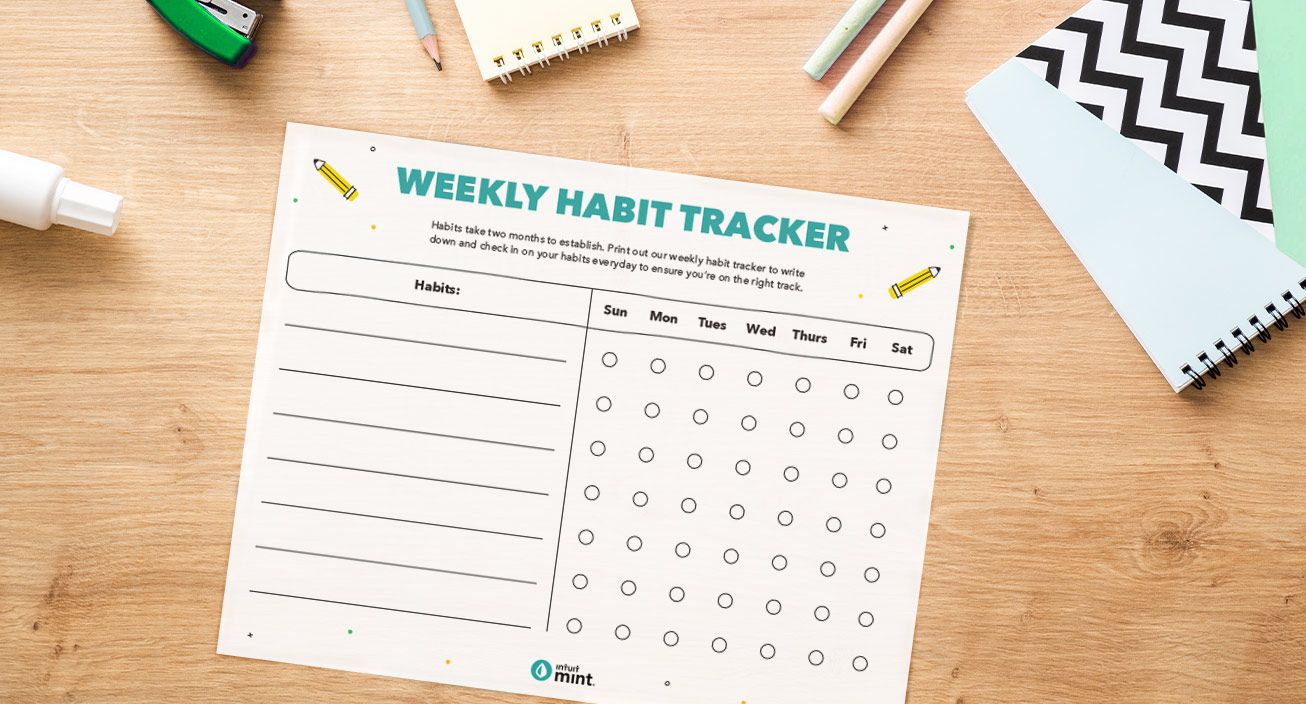 Weekly habit tracker