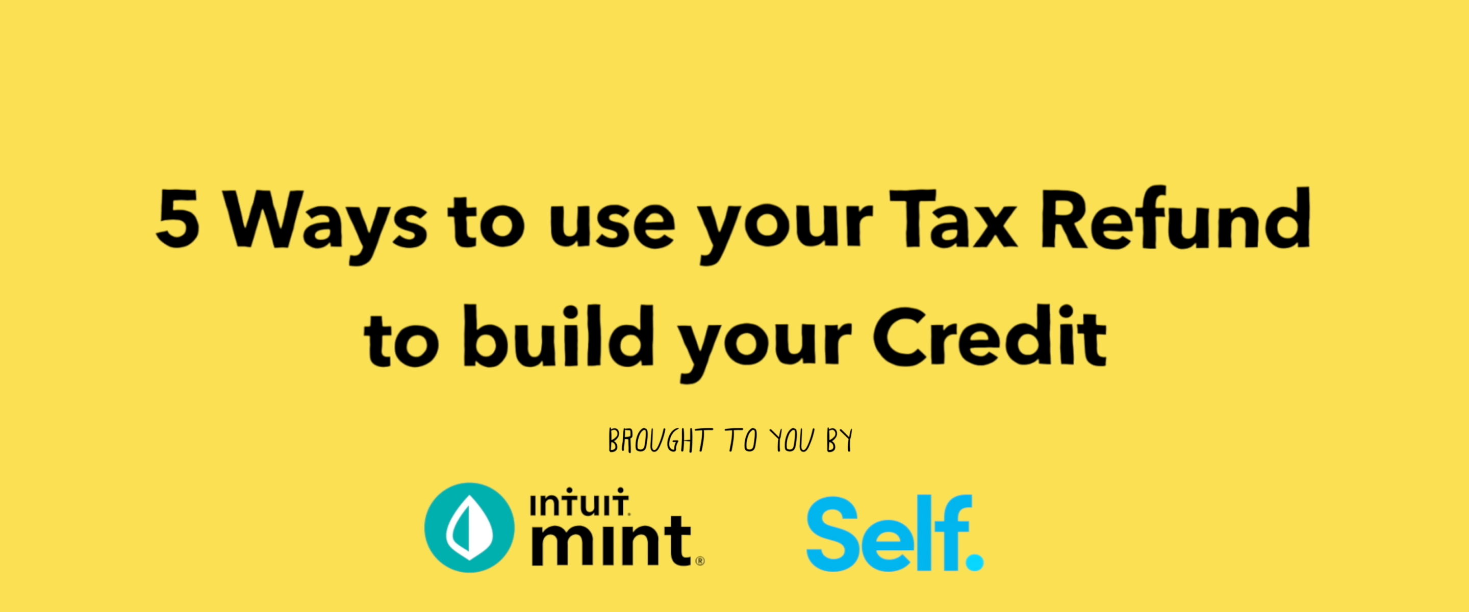Title: 5 Ways to use your tax refund to build your credit