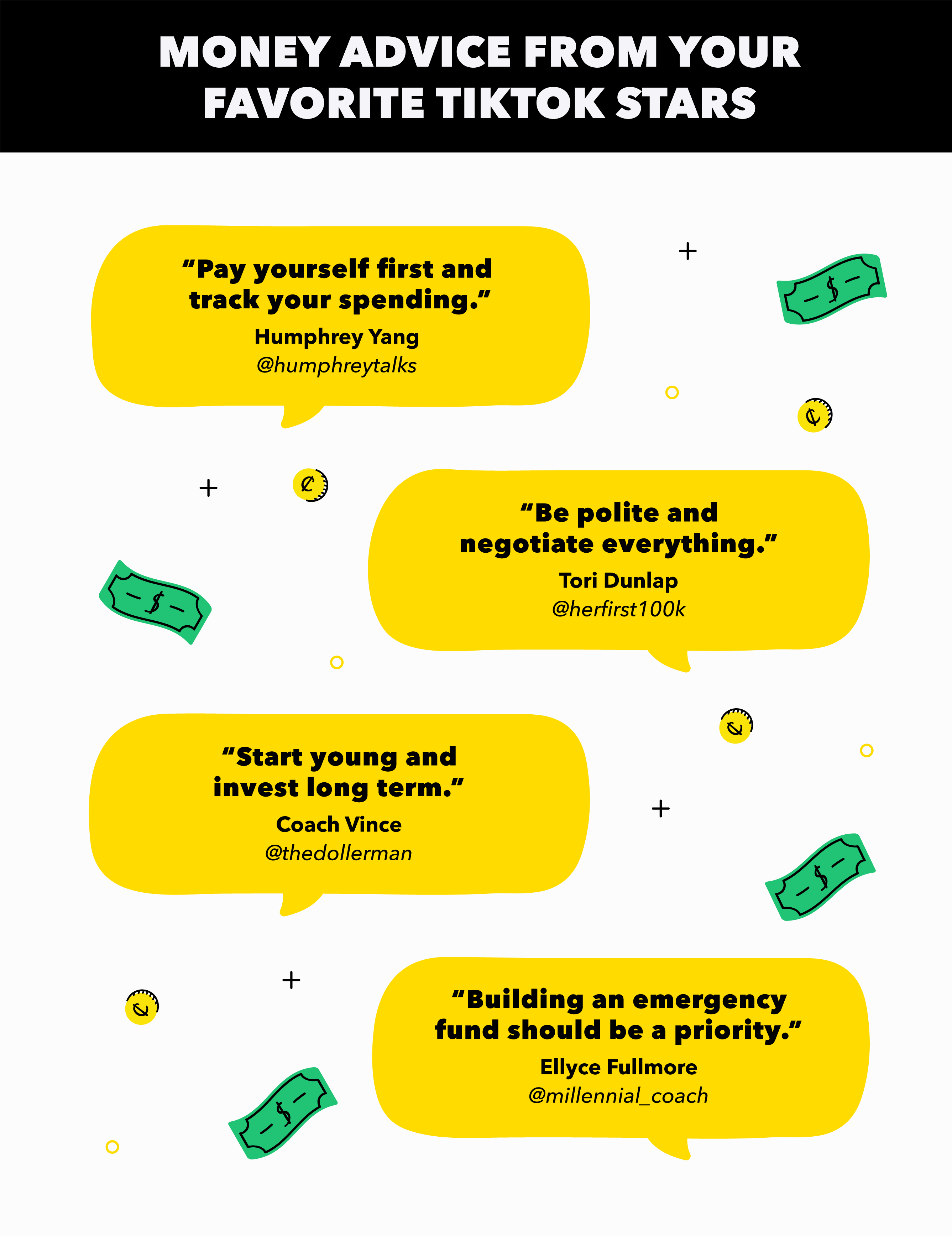 money advice from tiktok-stars