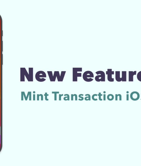 Text: new feature alert: mint transaction ios widget